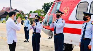 Presiden Joko Widodo Tiba di Kalimantan Tengah