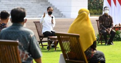 Presiden Joko Widodo menbagikan BPUM