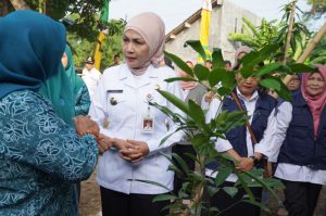 Bupati Kendal Tanam Pohon Rumah Warga, Program Rabu Pon Di Kelurahan Karangsari